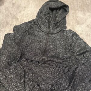 Black glittery Lulu Scuba Sweatshirt size M/L